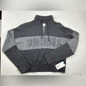 NWT ASU Sundevils 1/4 zip Sweatshirt Large